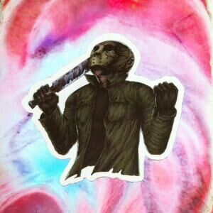 Friday the 13th Jason Voorhees Halloween Horror Movie Sticker